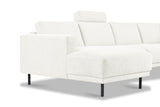 Modernes 3-Sitzer Ecksofa Rechts Anthrazit Stoff Aniko mit Liege 240x197x78 cm