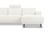 Modernes 3-Sitzer Ecksofa Rechts Anthrazit Stoff Aniko mit Liege 240x197x78 cm
