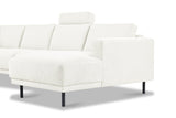 Modernes 3-Sitzer Ecksofa Rechts Anthrazit Stoff Aniko mit Liege 240x197x78 cm