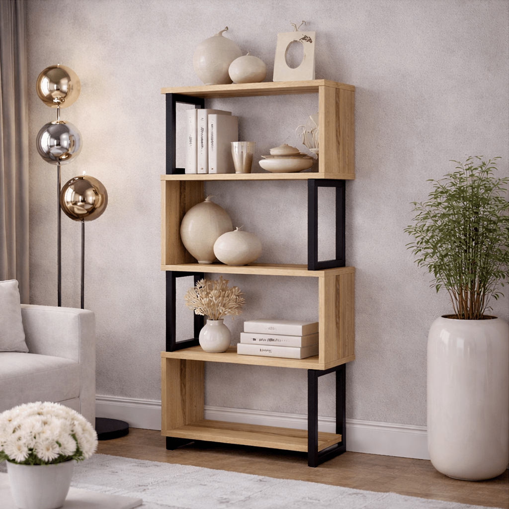 Bücherregal Ceylan Walnut Melamin 80x128x22 cm