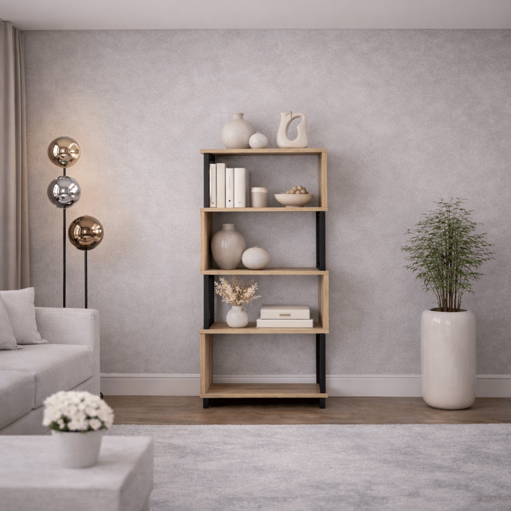 Bücherregal Ceylan Walnut Melamin 80x128x22 cm