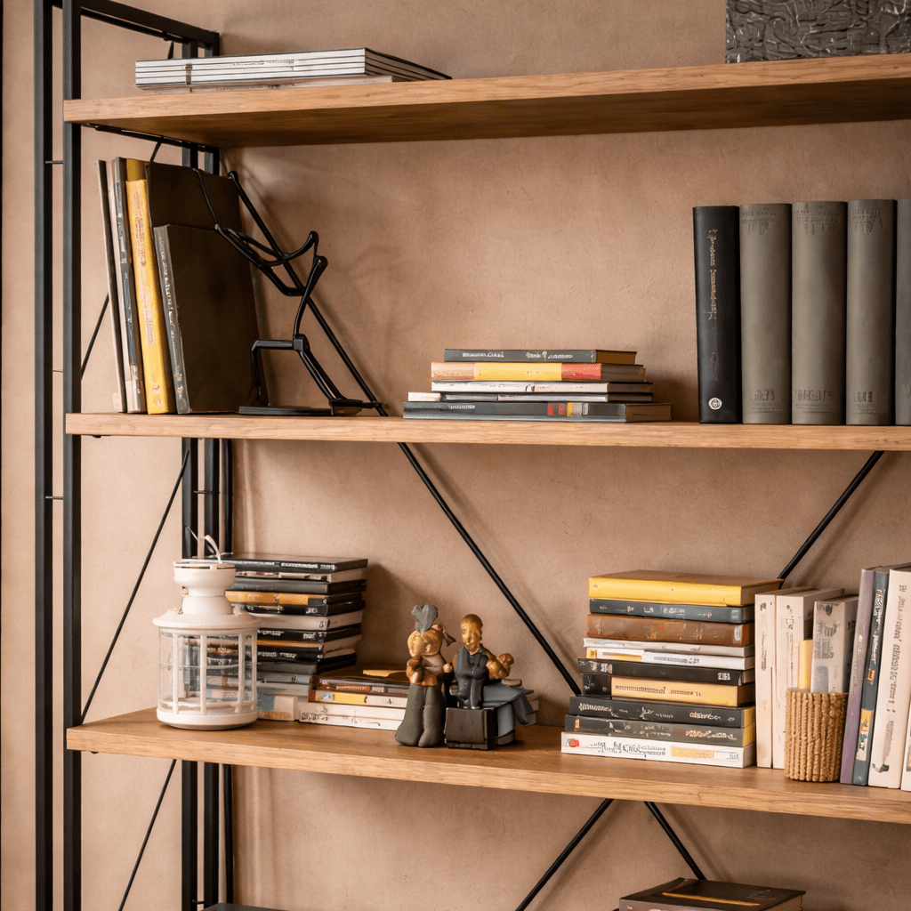 Bücherregal Cosmo Atlantic Pine Black Melamin 130x180x35 cm