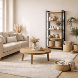 Bücherregal Cosmo Atlantic Denhout Black Melamin 60x180x35 cm