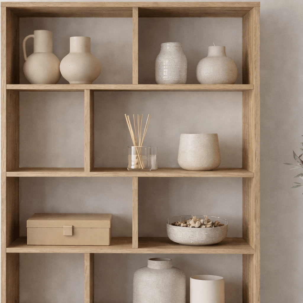 Bücherregal Cosmos Walnut Eiche Melamin 83.9x175.6x29.5 cm