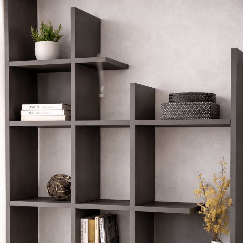 Bücherregal Anthrazit Melamin Manco 122x188x25,5 cm