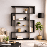 Bücherregal Mito Anthrazit Brown Melamin 110x161x25,5 cm