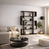 Bücherregal Mito Anthrazit Brown Melamin 110x161x25,5 cm