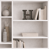 Bücherregal Mito Weißes Melamin 110x161x25,5 cm