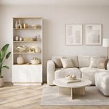 Bücherregal Nautica Atlantic Pine mit Melamin 75x168.3x26.8 cm