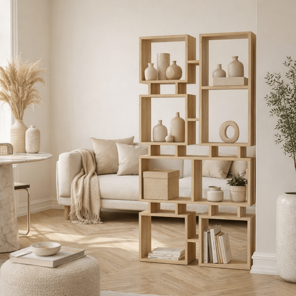 Bücherregal Schiene Eik Melamine 79x166.5x24 cm