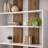 Bücherregal Regen White Walnuss Melamin 120x162x20 cm