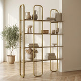 Bücherregal Sierra Yellow Melamin 124x182x26 cm