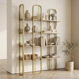 Bücherregal Sierra Yellow Melamin 124x182x26 cm