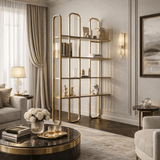 Bücherregal Sierra Yellow Melamin 124x182x26 cm