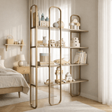 Bücherregal Sierra Yellow Melamin 124x182x26 cm