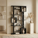 Bücherregal Soto Anthrazit Melamin 92x173x28 cm