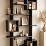 Bücherregal Soto Anthrazit Melamin 92x173x28 cm