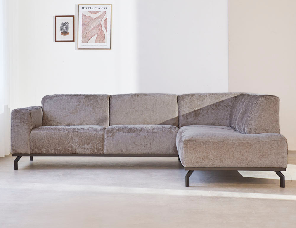 2,5-Sitzer-Ecksofa Chloe Stoff