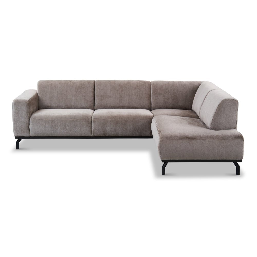 2,5-Sitzer-Ecksofa Chloe Stoff