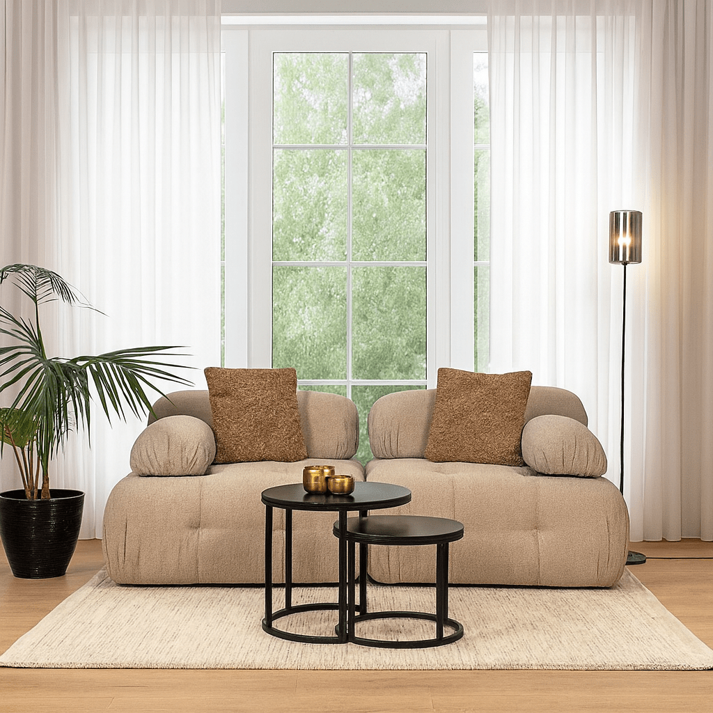 Modulare Bank 2-Sitzer Doeblo Beige