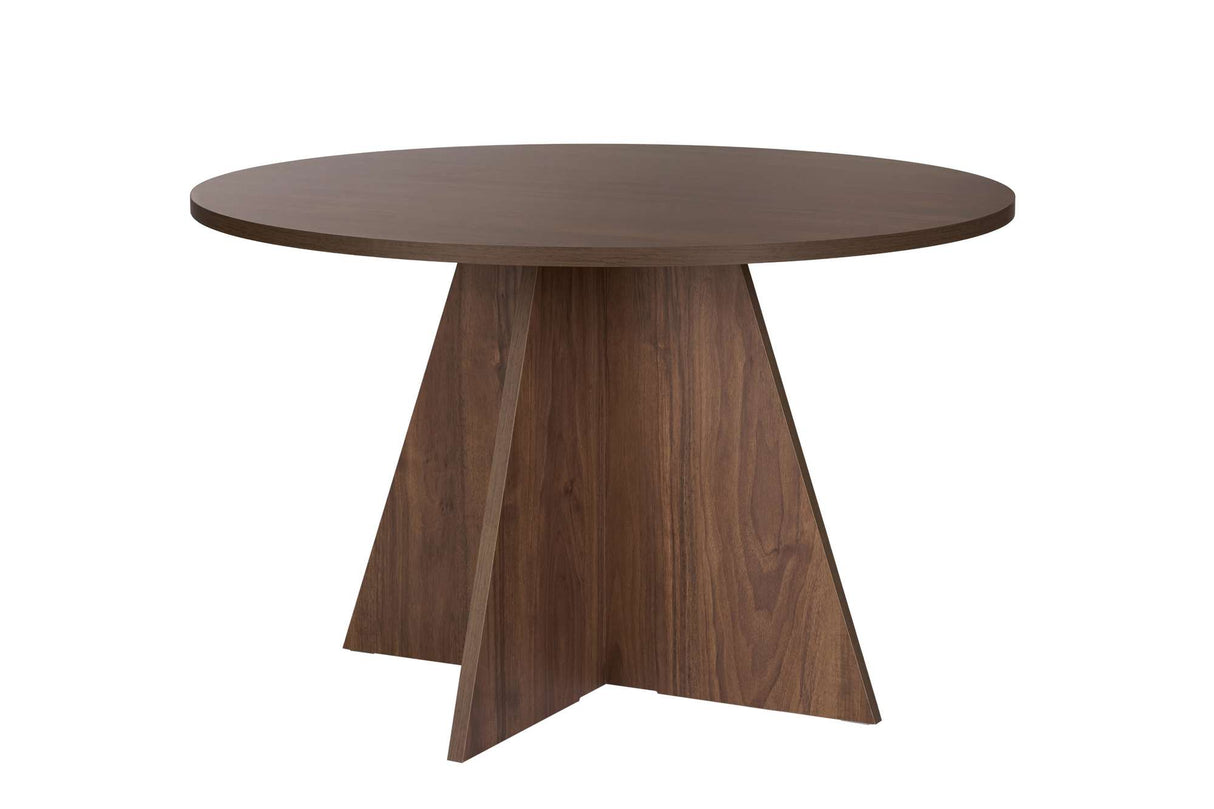 Eettafels - Eetkamertafel rond Walnoot - 120 cm - Mary - Dimehouse