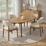 Rechteckiger Esstisch in Walnuss Melamin 180x89,5x75 cm - Linova