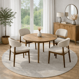 Rechteckiger Esstisch in Walnuss Melamin 180x89,5x75 cm - Linova