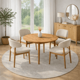 Rechteckiger Esstisch in Walnuss Melamin 180x89,5x75 cm - Linova