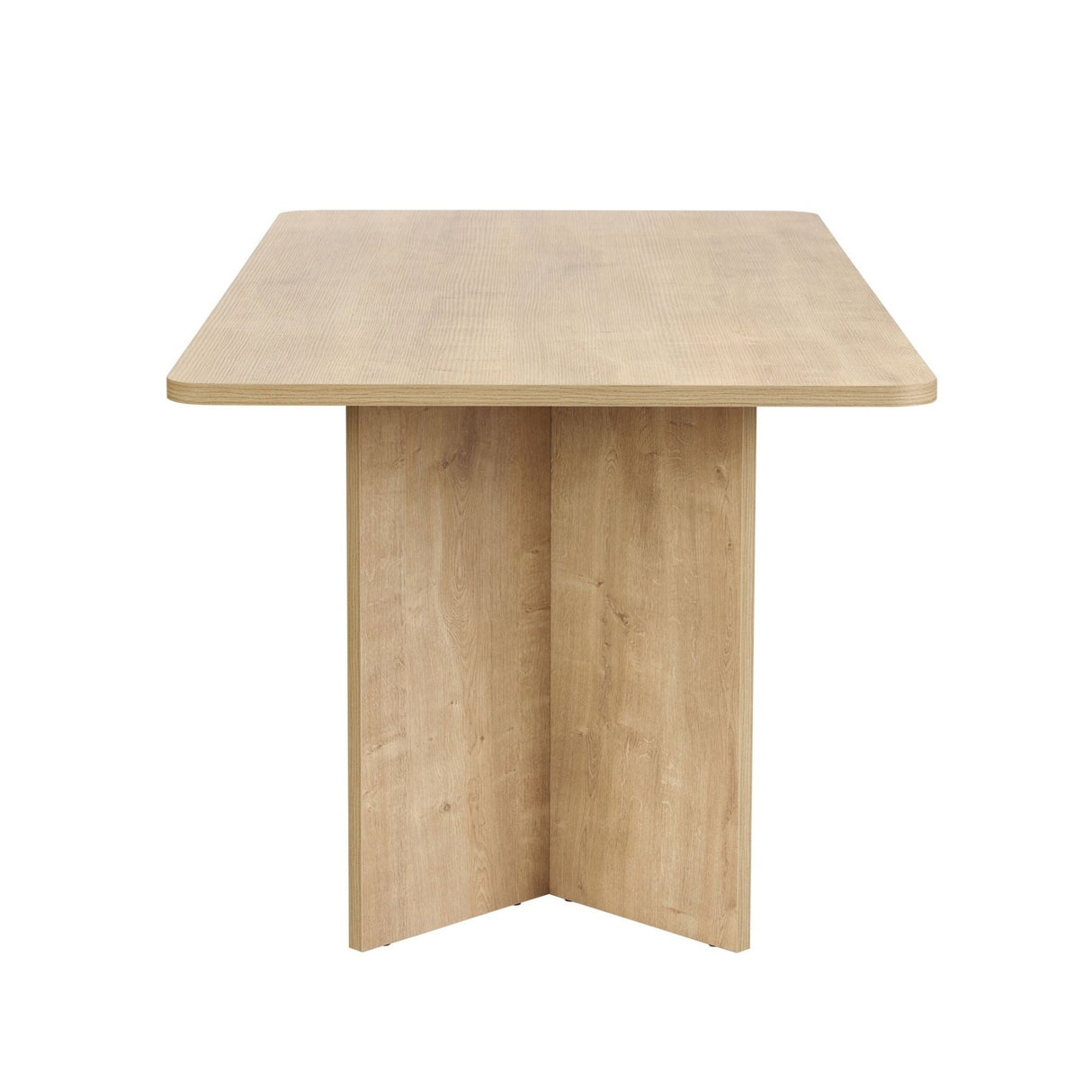 Rechteckiger Esstisch in Eiche Melamin 180x89,5x75 cm - Linova