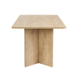 Rechteckiger Esstisch in Eiche Melamin 180x89,5x75 cm - Linova