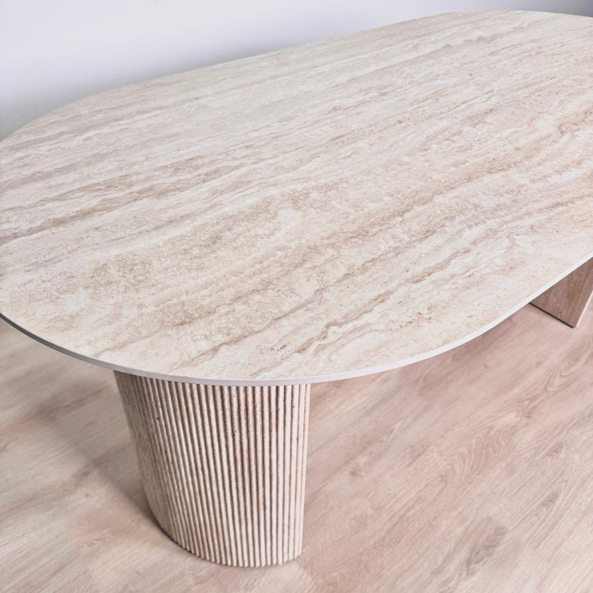 Esstisch Jimi 180x90 cm Travertin beige