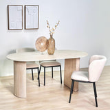 Esstisch Jimi 180x90 cm Travertin beige