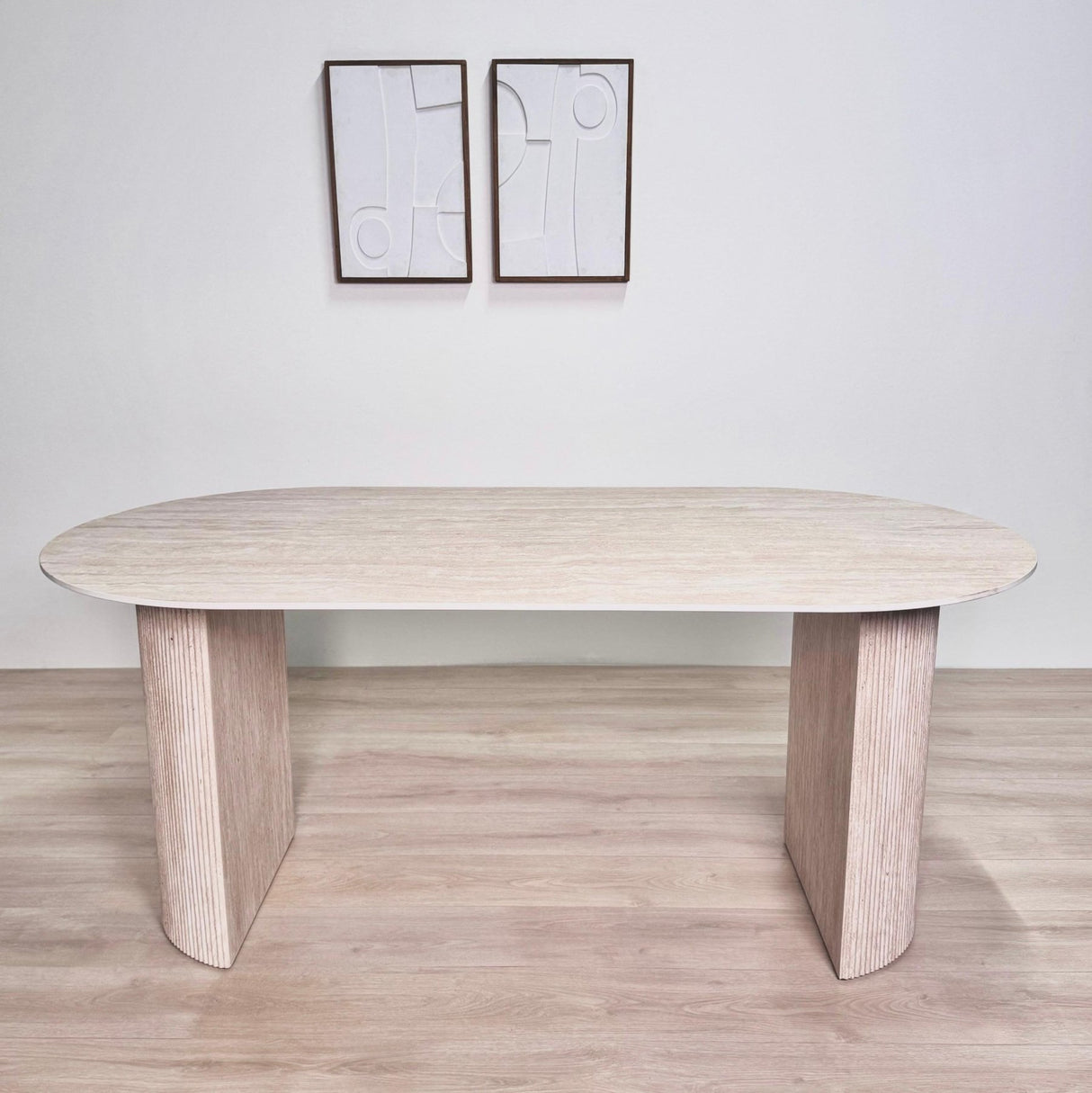 Esstisch Jimi 180x90 cm Travertin beige