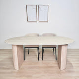 Esstisch Jimi 180x90 cm Travertin beige