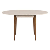 Rechteckiger Esstisch in Walnuss Melamin 180x89,5x75 cm - Linova