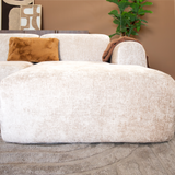 Ecksofa beige Chenille Stoff - 292x170 cm - Shane - rechts