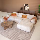 Ecksofa beige Chenille Stoff - 292x170 cm - Shane - rechts