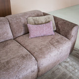 Banken-Hoekbank taupe chenille stof - 292x170 cm - Shane - rechts-Dimehouse