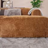 Ecksofa Ocker Chenille Stoff - 292x169 cm - Shane - rechts
