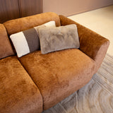 2-Sitzer-Sofa ocker Chenille Stoff - 195x85 cm - Shane