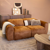 2-Sitzer-Sofa ocker Chenille Stoff - 195x85 cm - Shane