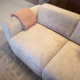2-Sitzer-Sofa in Sand Chenille Stoff - 195x85 cm - Shane