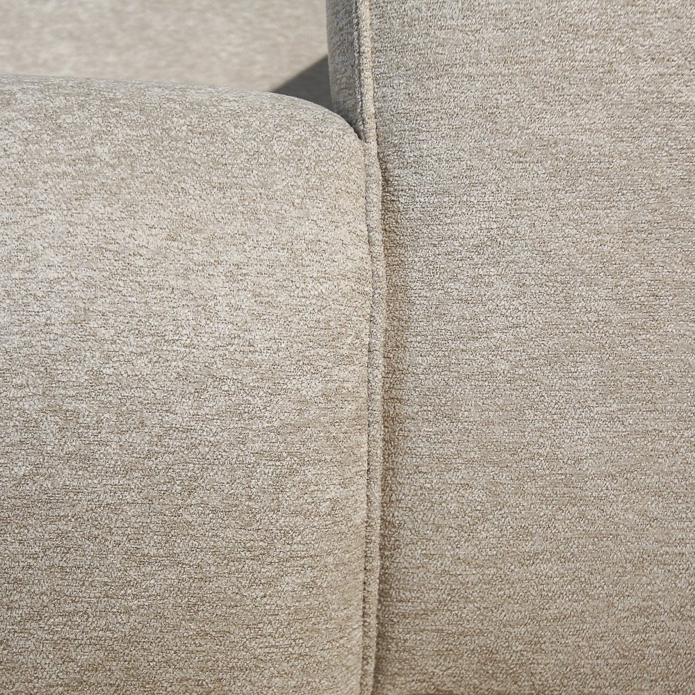 Banken-3-zits bank beige chenille bouclé - 240x98 cm - Jaylen-Dimehouse