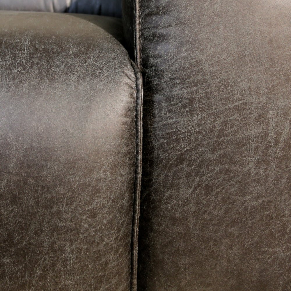 Banken-Hoekbank antraciet ecoleer - 305x169 cm - Jaylen - links-Dimehouse