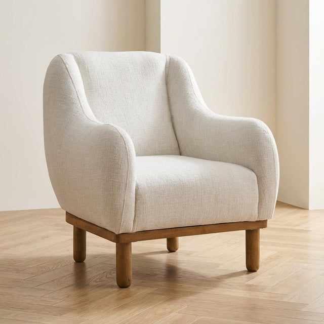Fauteuil Rens Crème sfeerfoto in modern interieur