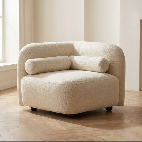 Fauteuil Victoria Crème bouclé sfeerfoto in modern interieur