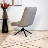 Drehstuhl Yuki Taupe Bouclé 360° Drehbar