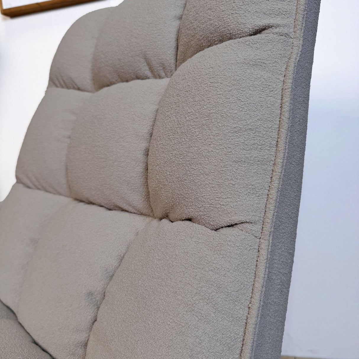 Drehstuhl Yuki Taupe Bouclé 360° Drehbar