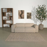 Banken-3-zits bank beige chenille bouclé - 240x98 cm - Jaylen-Dimehouse
