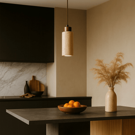 Babıl - Walnuss-Beige-Walnuss-Travertin-Kappe